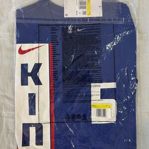 Men’s Sacramento Kings De’Aaron Fox Nike Blue 2023/24 city edition Tshirt small